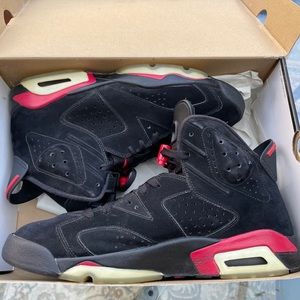 Air Jordan 6 Retro Black Varsity Red (2010)Sz 11.5
